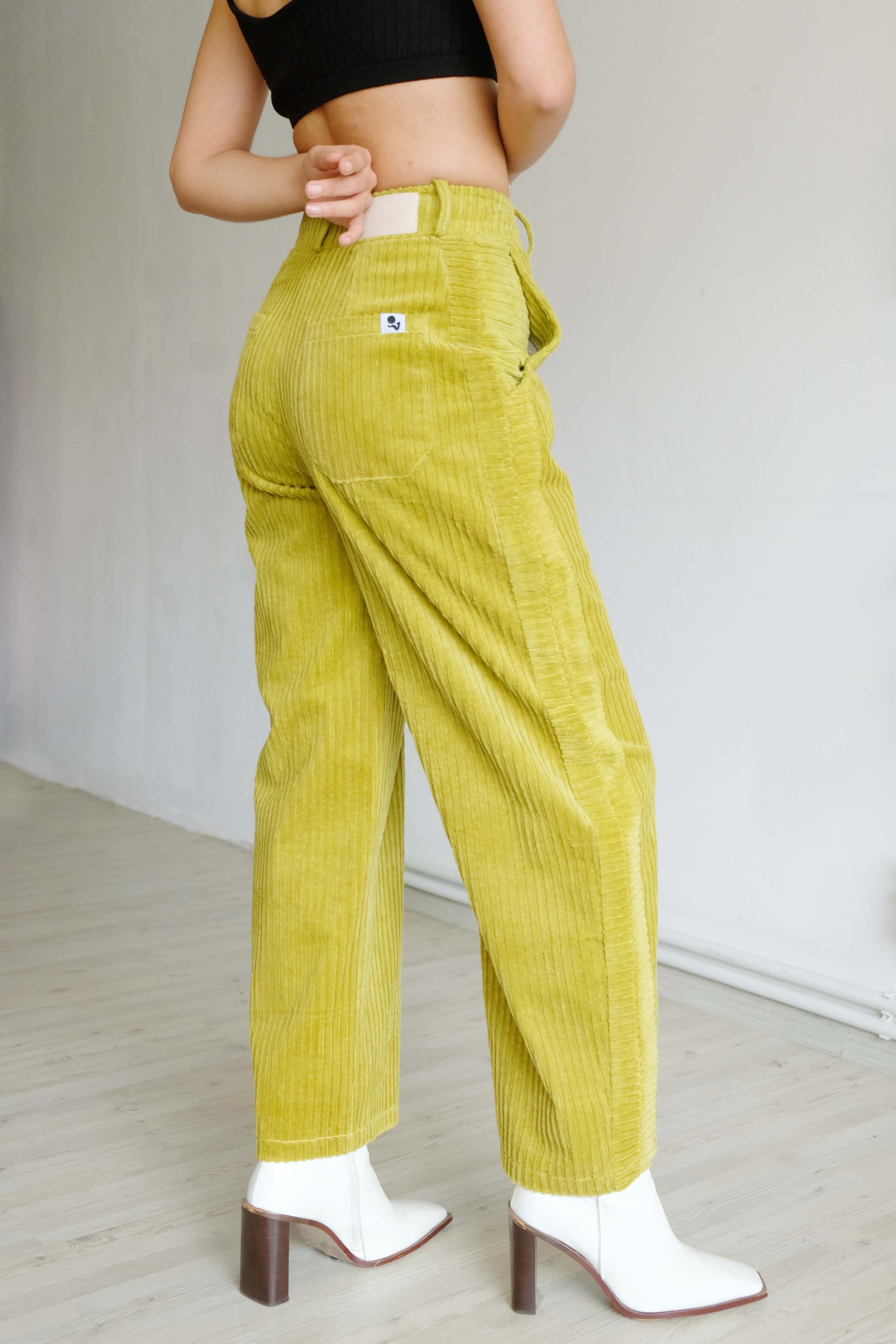 Oh Seven Days-Side Kick Trousers Olive-4-Milagron.com