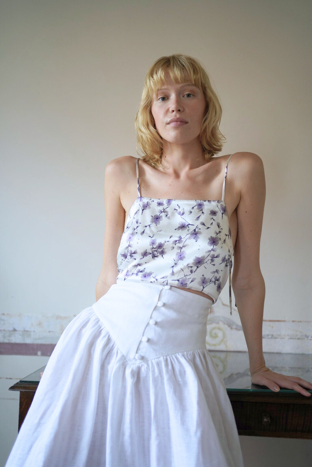 Oh Seven Days-Tabitha Top Flower Print-Tops-4-Milagron.com