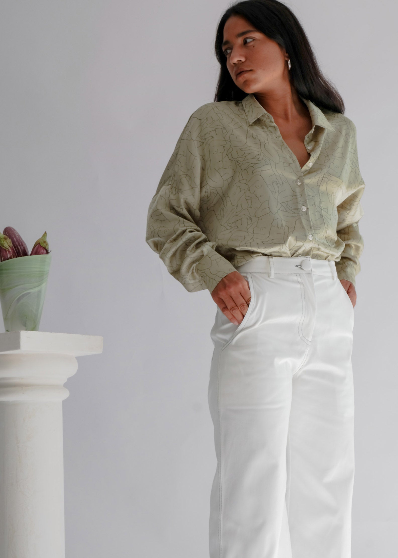 Oh Seven Days-The Tuesday High Kick: Kick Flare High Waisted Trousers Misfit-2-Milagron.com