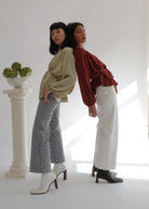 Oh Seven Days-The Tuesday High Kick: Kick Flare High Waisted Trousers Misfit-4-Milagron.com