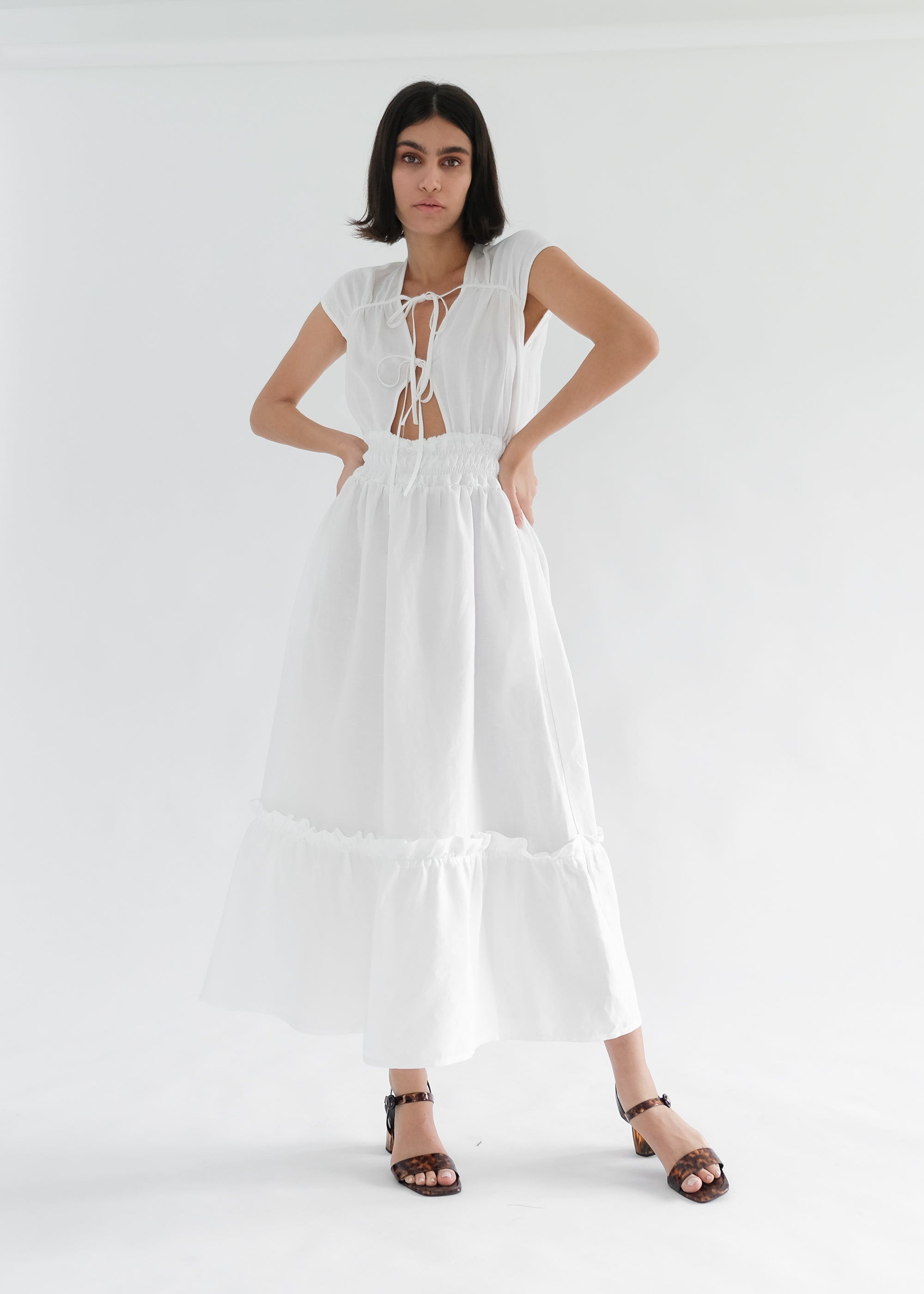 Oh Seven Days-Winona Dress ( White )-Dresses-4-Milagron.com
