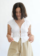 Oh Seven Days-Winona Top (White)-1-Milagron.com