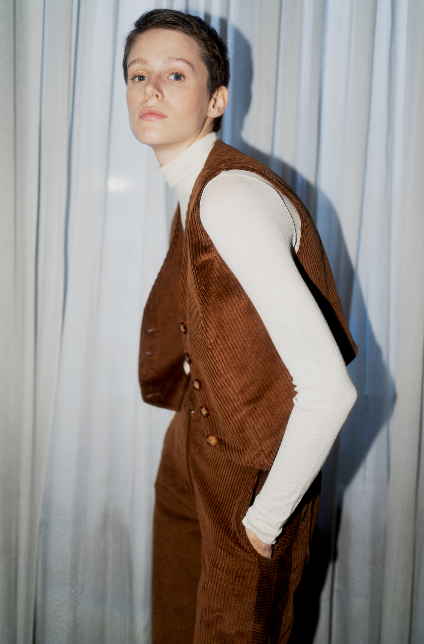 Oh Seven Days-Wyatt Waistcoat Copper-Tops-4-Milagron.com