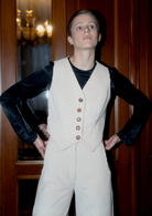 Oh Seven Days-Wyatt Waistcoat Off White-Tops-1-Milagron.com
