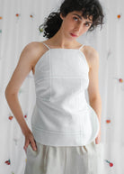 Oh Seven Days-Zero Waste Top (Pearl)-Tops-1-Milagron.com