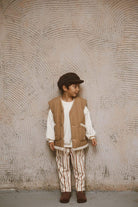 OhLaLaKoala-Çift Taraflı Bej Çocuk Yelek Kapitone - Wellsoft-Yelek-4-Milagron.com