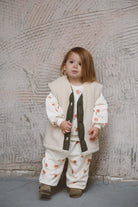 OhLaLaKoala-Çift Taraflı Haki Çocuk Yelek Kapitone - Wellsoft-Yelek-3-Milagron.com