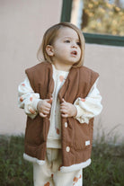 OhLaLaKoala-Çift Taraflı Taba Çocuk Yelek Kapitone - Wellsoft-Yelek-2-Milagron.com