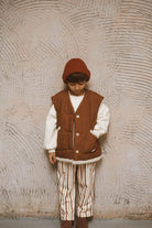 OhLaLaKoala-Çift Taraflı Taba Çocuk Yelek Kapitone - Wellsoft-Yelek-4-Milagron.com