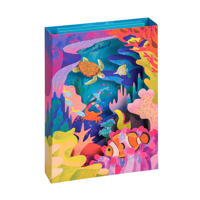 Ohh Deer Natasha Durley Tasarımı 3D Katmanlı Kartpostal Great Barrier Reef - 3D Panoramic 12103