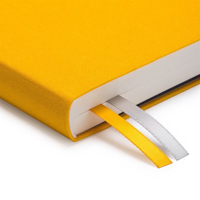 Ohh Deer Kaleido Tasarımı A5 288 Sayfa Kumaş Kapak Günlük Planlayıcı Yellow Daily Planner 12749