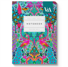 Ohh Deer V&A Tasarımı A6 176 Sayfa Premium Yumuşak Kapak Çizgili Defter Neon Floral Peacock 12546