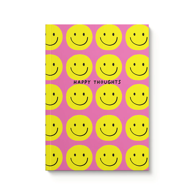Ohh Deer Ashkahn Tasarımı A5 128 Sayfa Yumuşak Kapak Çizgili Defter Happy Thoughts 10409