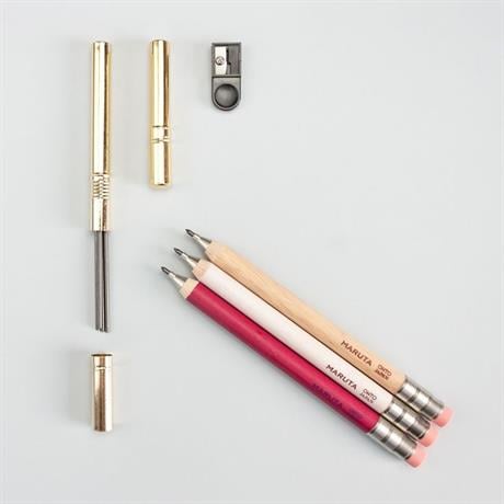 Ohto-Ohto Maruta Serisi Aps 680 M Rd Kırmızı 2.0mm Versatil Kalem-Mekanik Uçlu Kalem-3-Milagron.com