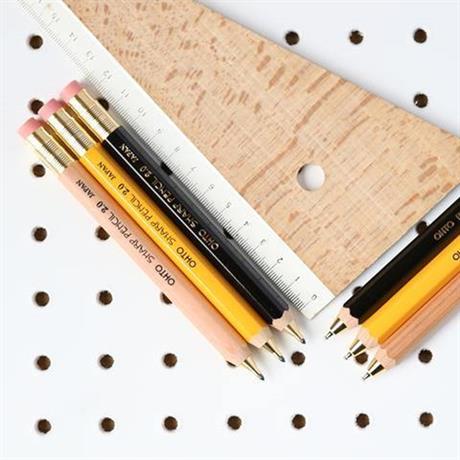 Ohto-Ohto Wooden Versatil Kalem 2.0mm Siyah Aps 680 E-Mekanik Uçlu Kalem-2-Milagron.com