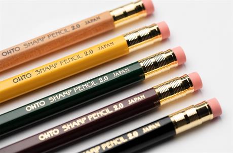 Ohto-Ohto Wooden Versatil Kalem 2.0mm Siyah Aps 680 E-Mekanik Uçlu Kalem-3-Milagron.com