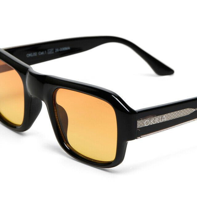 Okkia-Okkia Club Stromboli Sarı Lens Polarize Güneş Gözlüğü Siyah-Güneş Gözlüğü-4-Milagron.com
