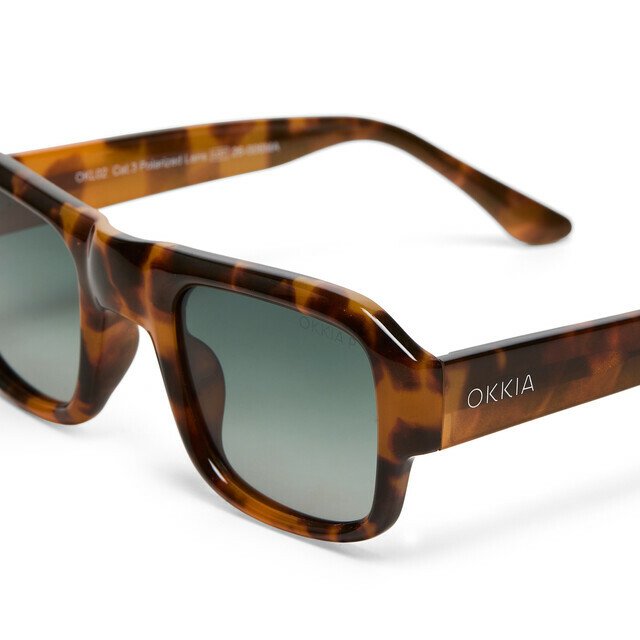 Okkia-Okkia Club Stromboli Yeşil Lens Polarize Güneş Gözlüğü Klasik Havana-Güneş Gözlüğü-4-Milagron.com