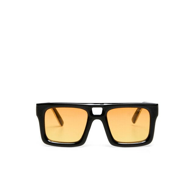 Okkia-Okkia Club Vulcano Sarı Lens Polarize Güneş Gözlüğü Siyah-Güneş Gözlüğü-1-Milagron.com