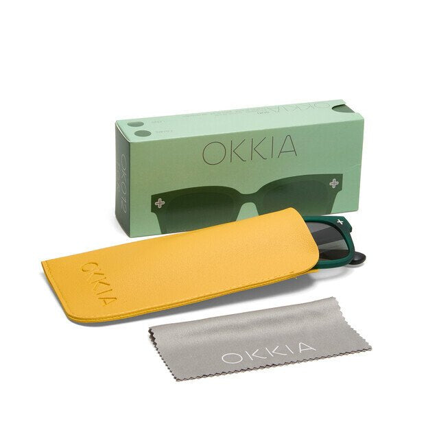 Okkia Giovanni Yeşil Gradyan Lens Unisex Güneş Gözlüğü Yeşil