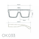 Okkia-Okkia Tokyo Unisex Güneş Gözlüğü Beyaz-Güneş Gözlüğü-9-Milagron.com