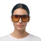 Okkia Tokyo Unisex Güneş Gözlüğü Siyah / Lens : Turuncu