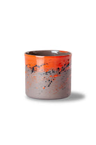 Only Cocoon-Flux Kahverengi & Kırmızı El Yapımı Porselen Bardak-Bardak-1-Milagron.com