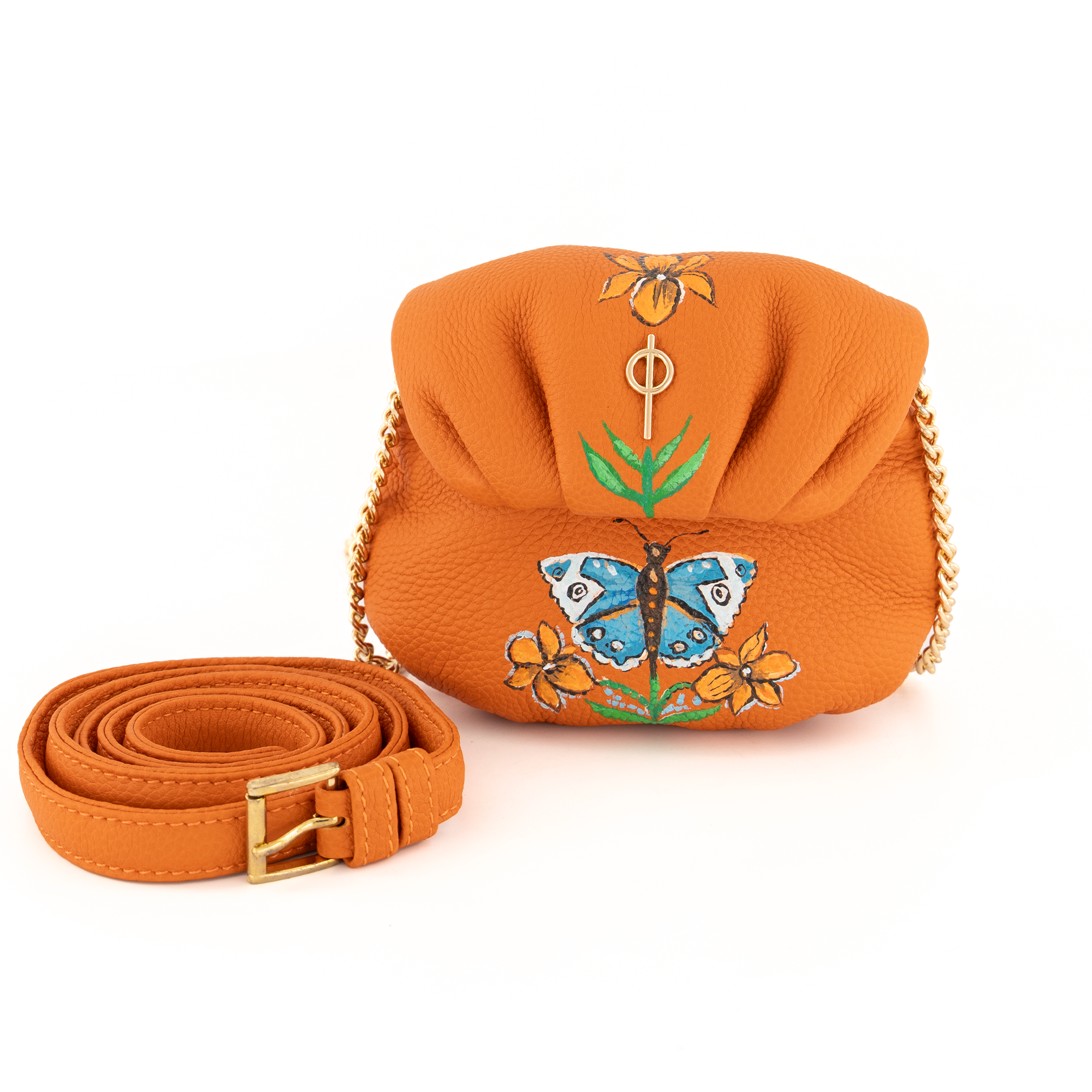 Hand-Paınted Tıny Leda Orange