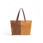 Otrera-Hebe Bag Suede Brown&Tan-Shopper / Tote Bag-2-Milagron.com