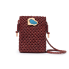 Iris Woven Clutch Terracotta