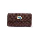 Iris Woven Clutch Tobacco