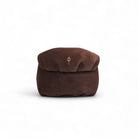 Otrera-Mini Suede Leda Brown-Clutch-1-Milagron.com