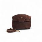 Otrera-Mini Suede Leda Brown-Clutch-2-Milagron.com