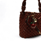 Otrera-Rhea Braıd Twıst Strap Brown-Omuz çantası-4-Milagron.com