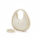 Otrera-Round Chain Bag Straw Beige-El Çantası-2-Milagron.com