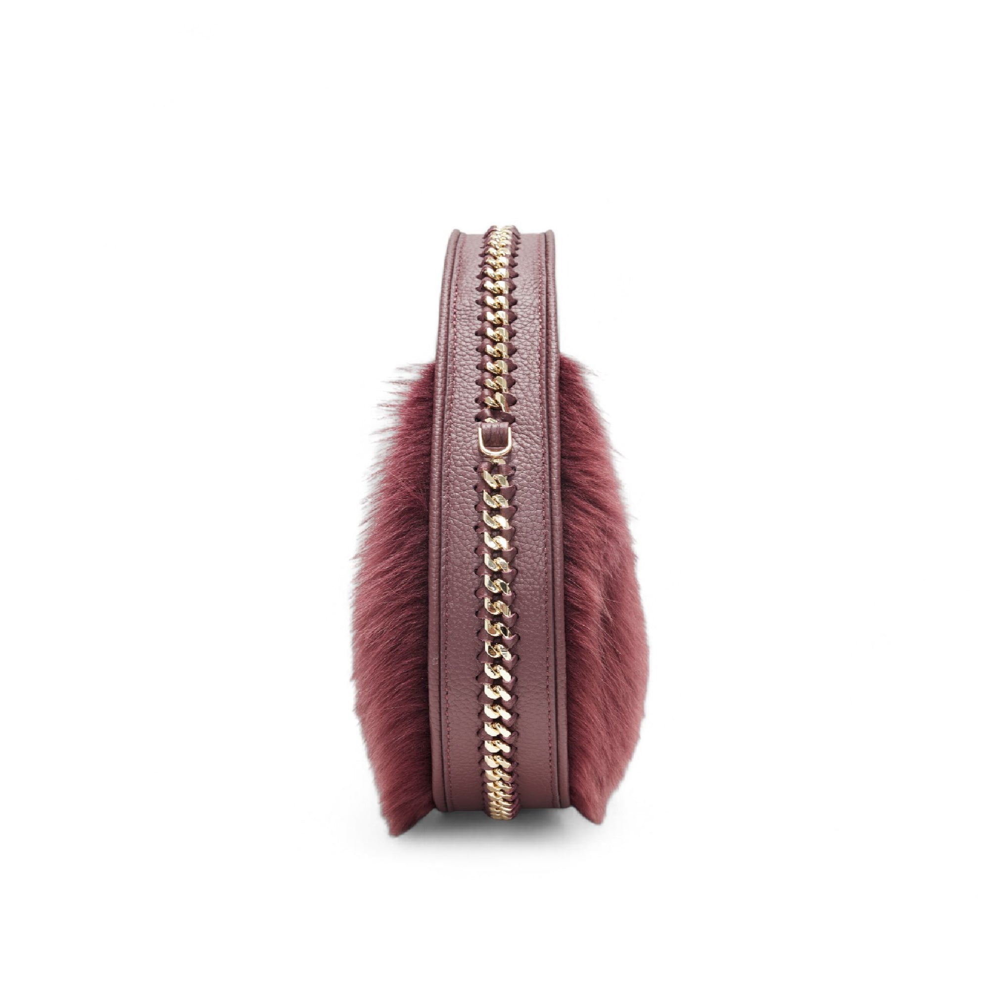 Otrera-Round Fluffy Burgundy-El Çantası-4-Milagron.com