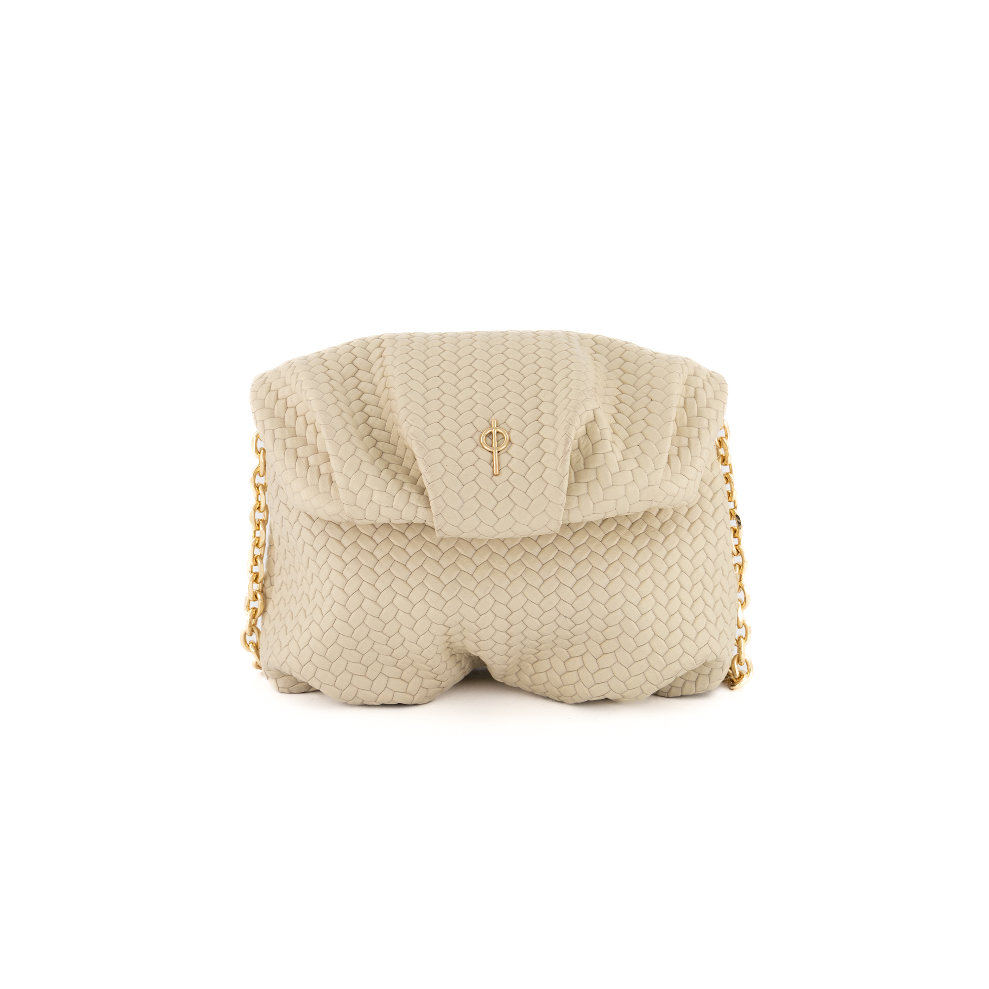 Otrera-SORUNLU - Baby Leda Braid Beige-Omuz Çantası-1-Milagron.com