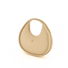 Otrera-SORUNLU - Round Chain Bag Beige-Omuz Çantası-2-Milagron.com