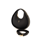 Otrera-SORUNLU - Round Chain Bag Black-Omuz Çantası-3-Milagron.com