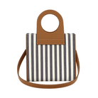 Striped Canvas Bag Blue