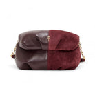 Otrera-Two Colored Leda Burgundy-Omuz Çantası-1-Milagron.com