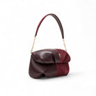 Otrera-Two Colored Leda Burgundy-Omuz Çantası-2-Milagron.com