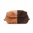 Otrera-Two Colored Leda Tan-Omuz Çantası-1-Milagron.com