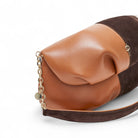 Otrera-Two Colored Leda Tan-Omuz Çantası-3-Milagron.com