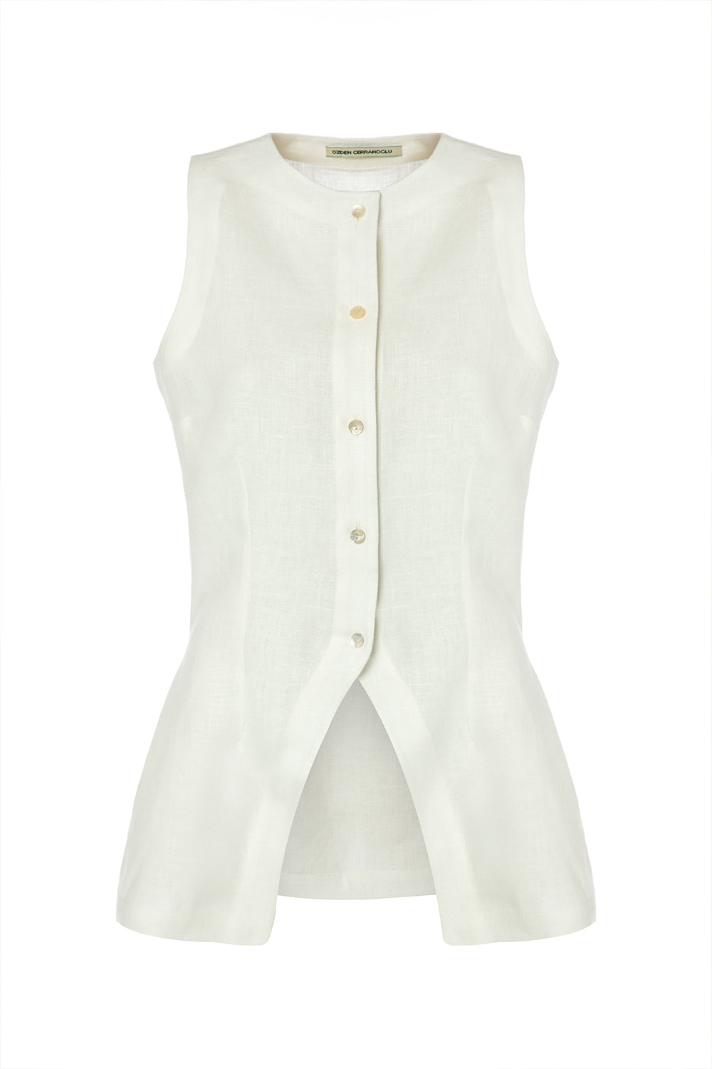 Samantha Organik Keten Yelek - 0