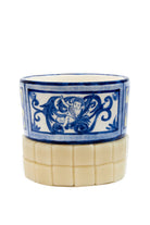 Ozge Atelier-Melek Desenli Krem Mozaik Mum-Mum-1-Milagron.com