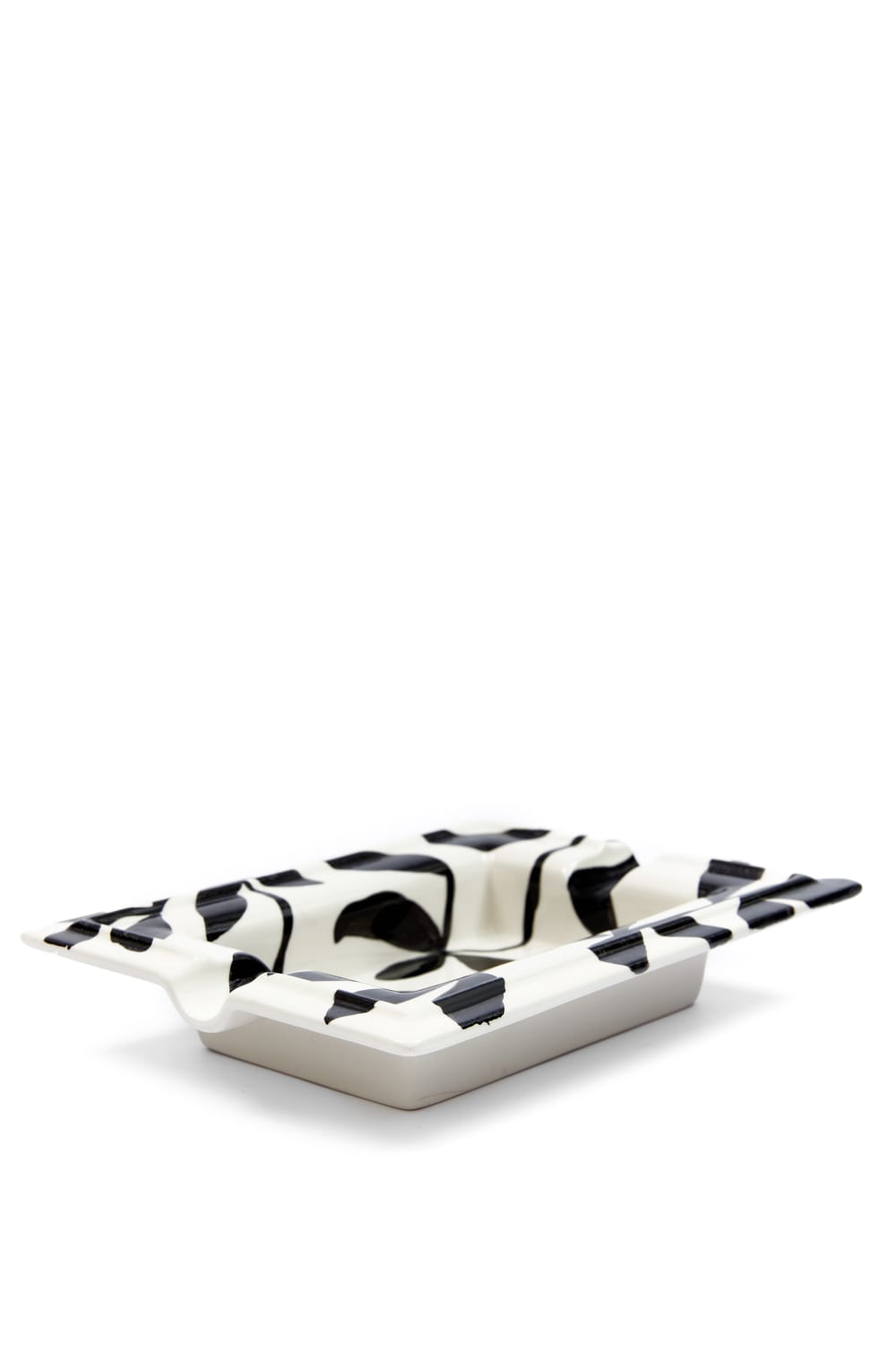 Ozge Atelier-Siyah Yaprak Detaylı Seramik Puro Küllüğü-Mum-2-Milagron.com