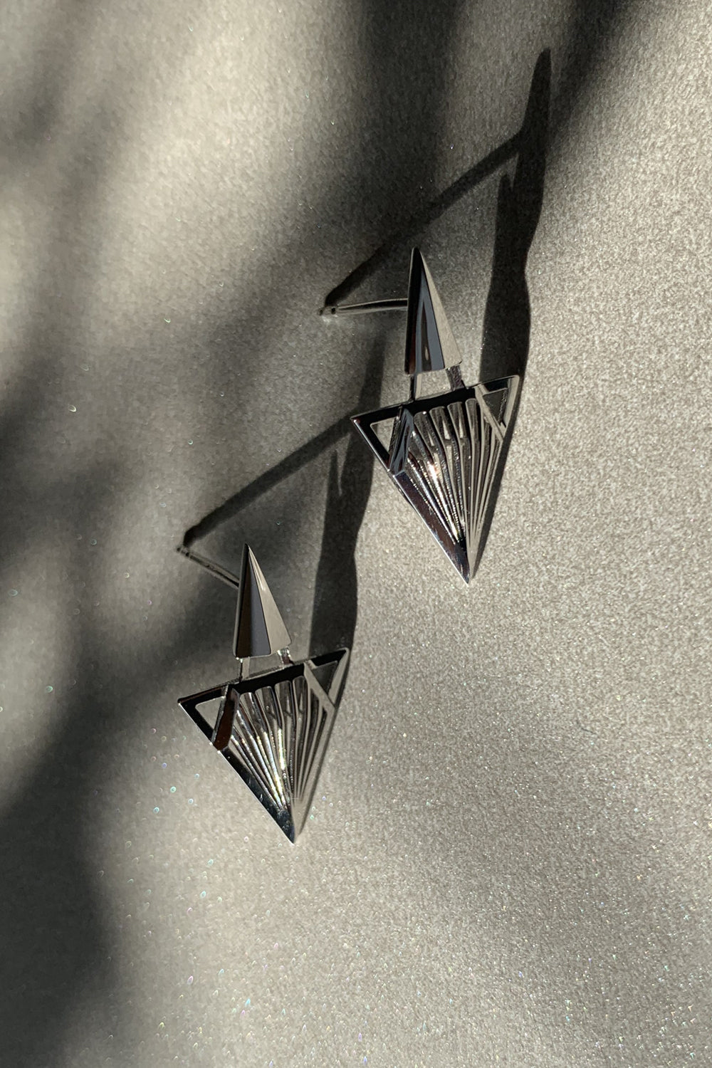 Empire Rodyum Kaplama 925 Ayar Gümüş Küpe - 2