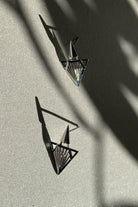 Empire Rodyum Kaplama 925 Ayar Gümüş Küpe - 3