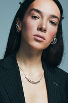 PACAL-Maxi Luki Gümüş Kıkırdak Küpesi-Küpe-3-Milagron.com